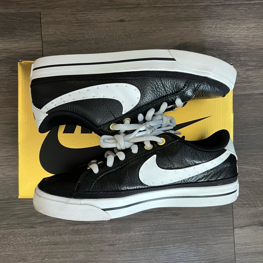 Nike Court Legacy Serena Williams design size 6.5 black/white/gold